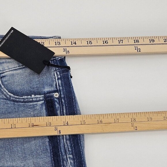 Black Orchid Bardot Straight Fray Jeans Vintage Rehab Light Wash Size 24 NWT - Picture 10 of 12